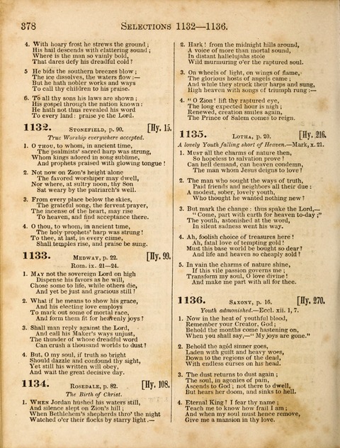Congregational Hymn and Tune Book; containing the Psalms and Hymns of the General Association of Connecticut, adapted to Suitable Tunes page 380