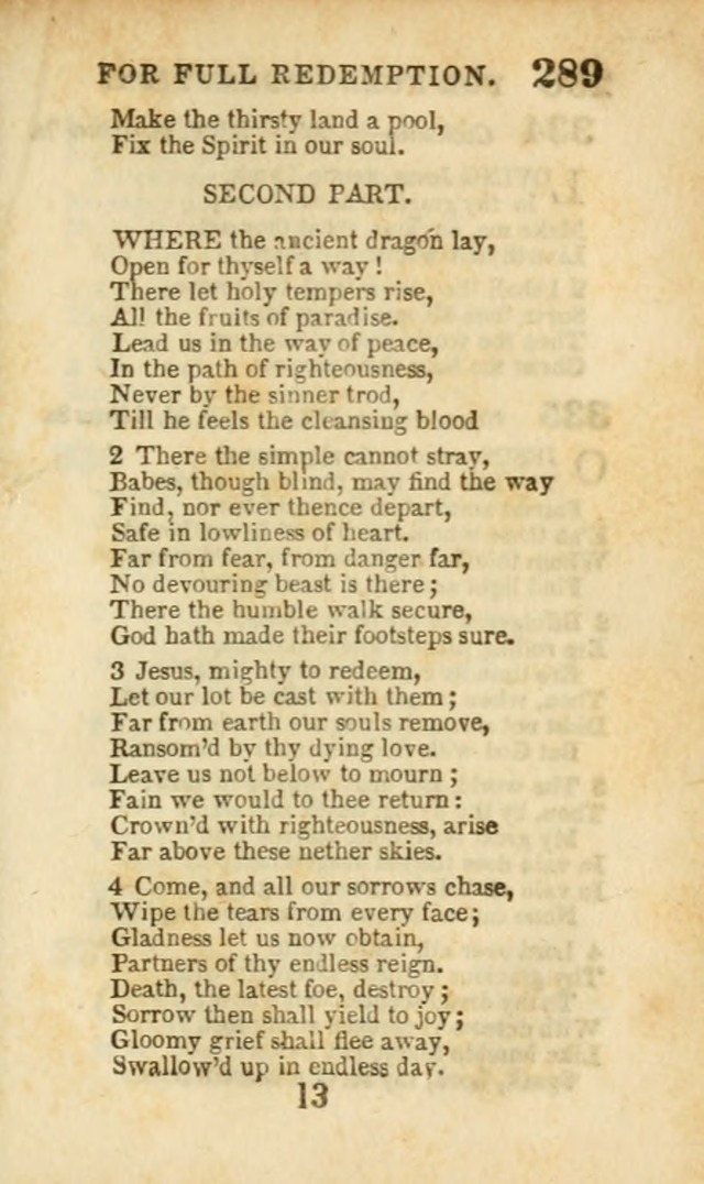 A Collection of Hymns: for the use of the Methodist Episcopal Church, principally from the collection of the Rev. John Wesley, A. M., late fellow of Lincoln College..(Rev. and corr. with a supplement) page 291