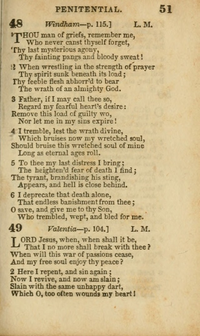 A Collection of Hymns: for the use of the Methodist Episcopal Church, principally from the collection of the Rev. John Wesley, A. M., late fellow of Lincoln College..(Rev. and corr. with a supplement) page 51
