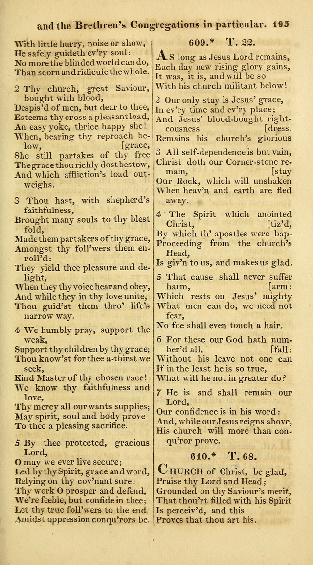 A Collection of Hymns for the Use of the Protestant Church of the United Brethren. (New and Rev. ed.) page 195