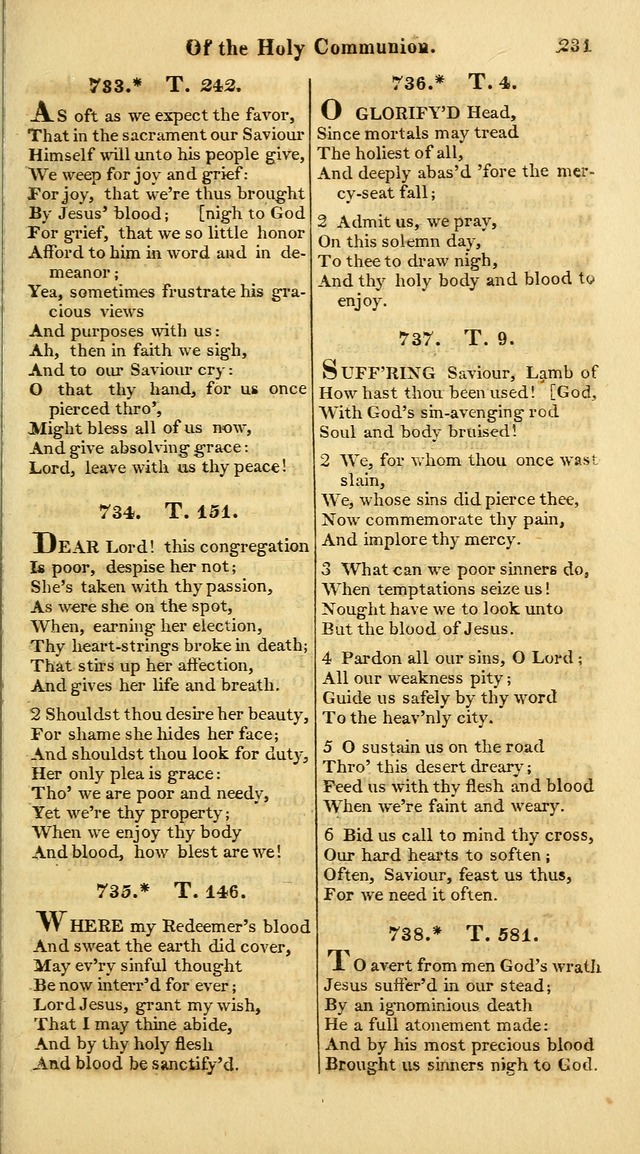 A Collection of Hymns for the Use of the Protestant Church of the United Brethren. (New and Rev. ed.) page 231