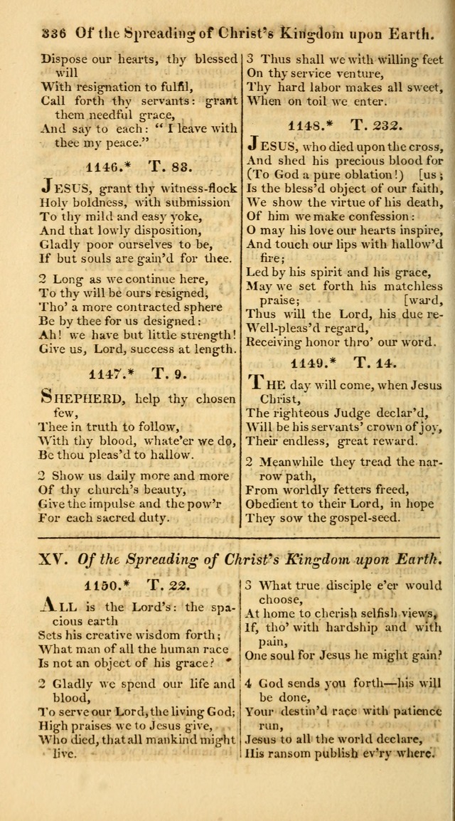 A Collection of Hymns for the Use of the Protestant Church of the United Brethren. (New and Rev. ed.) page 336