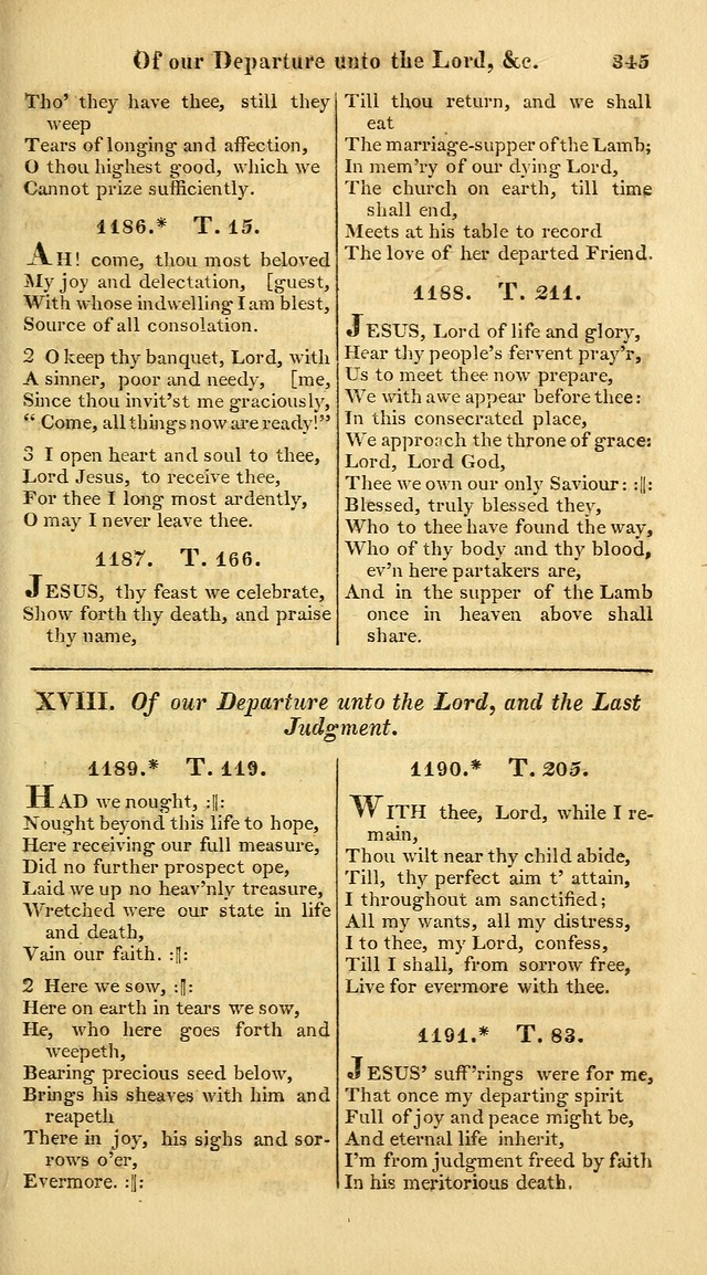 A Collection of Hymns for the Use of the Protestant Church of the United Brethren. (New and Rev. ed.) page 345