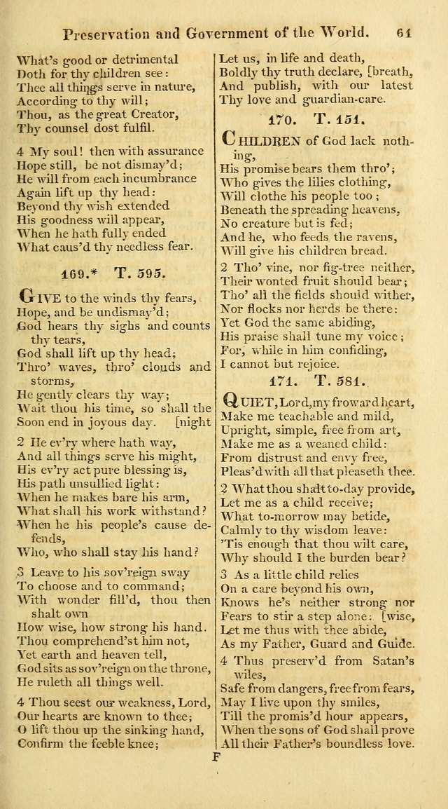 A Collection of Hymns for the Use of the Protestant Church of the United Brethren. (New and Rev. ed.) page 61