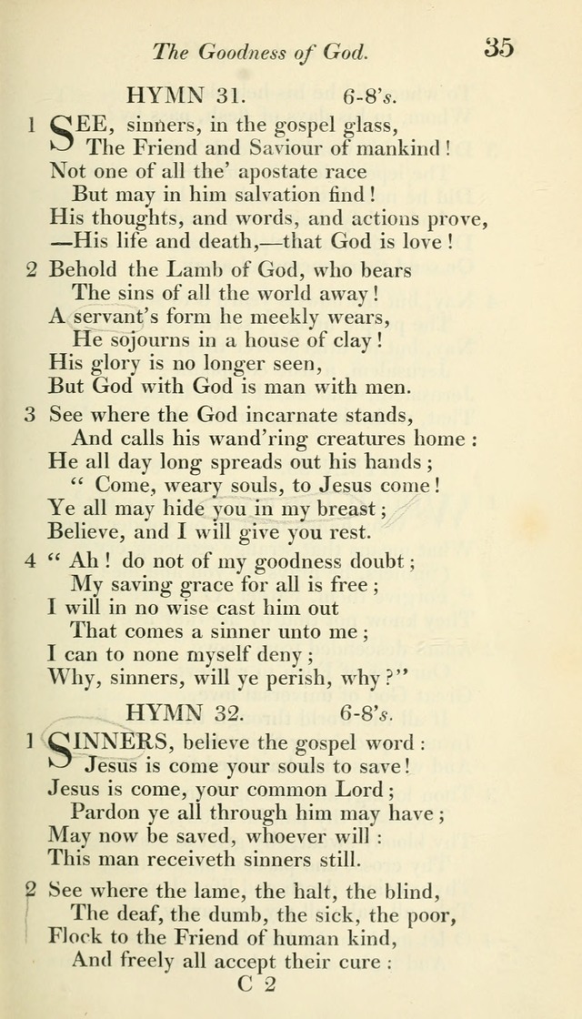 A Collection of Hymns, for the Use of the People Called Methodists, with a Supplement page 37