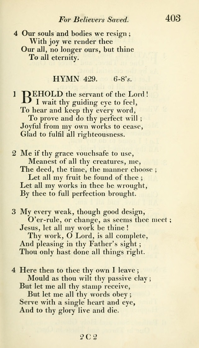 A Collection of Hymns, for the Use of the People Called Methodists, with a Supplement page 405