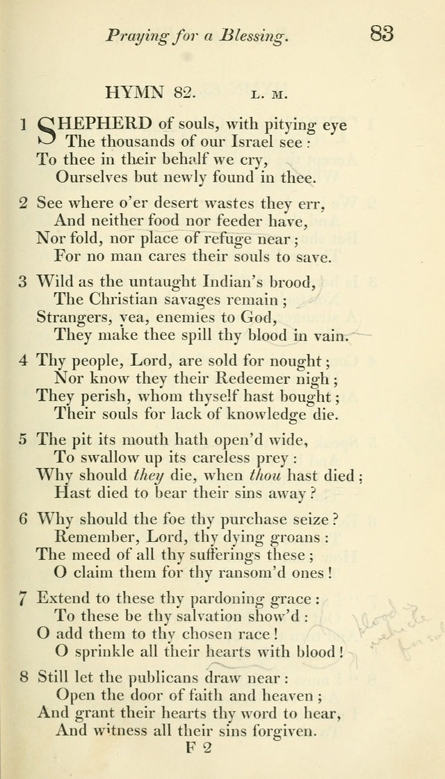 A Collection of Hymns, for the Use of the People Called Methodists, with a Supplement page 85