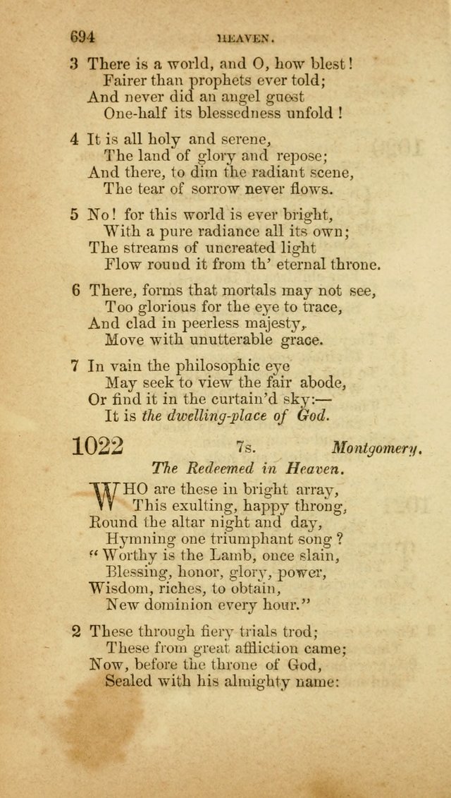 A Collection of Hymns, for the use of the United Brethren in Christ: taken from the most approved authors, and adapted to public and private worship page 698