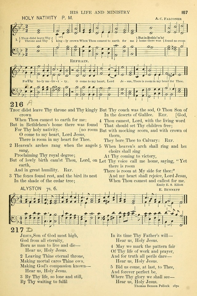 The Church Hymnary: a collection of hymns and tunes for public worship page 107