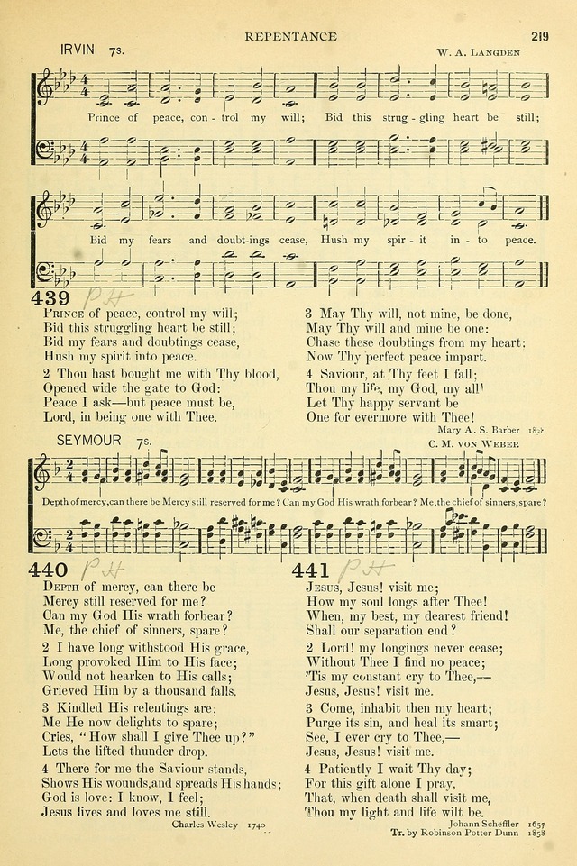 The Church Hymnary: a collection of hymns and tunes for public worship page 219