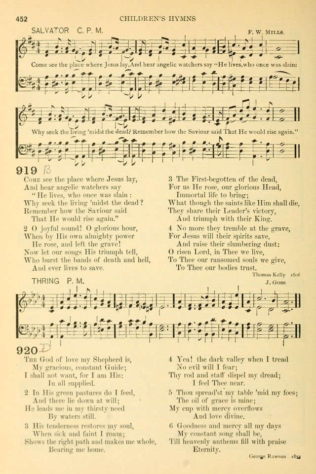 The Church Hymnary: a collection of hymns and tunes for public worship page 452