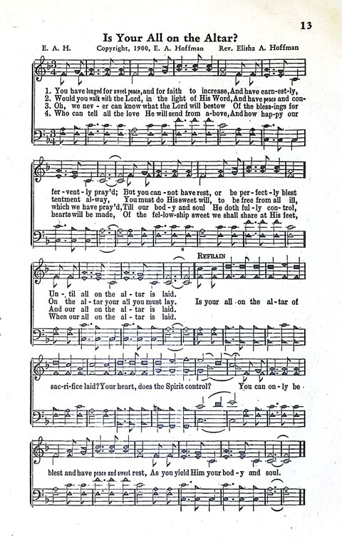 Christian Joy: a combination of new and favorite revival songs for church services, singing conventions, and revivals page 12