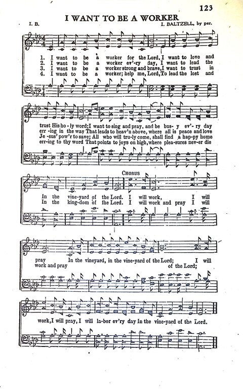 Christian Joy: a combination of new and favorite revival songs for church services, singing conventions, and revivals page 122