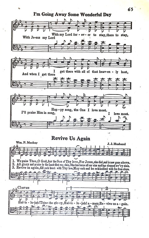 Christian Joy: a combination of new and favorite revival songs for church services, singing conventions, and revivals page 64