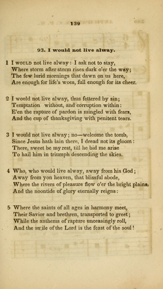 The Christian Lyre: adapted for use in families, prayer meetings, and revivals of religion page 139
