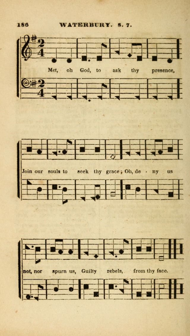 The Christian Lyre: adapted for use in families, prayer meetings, and revivals of religion page 186