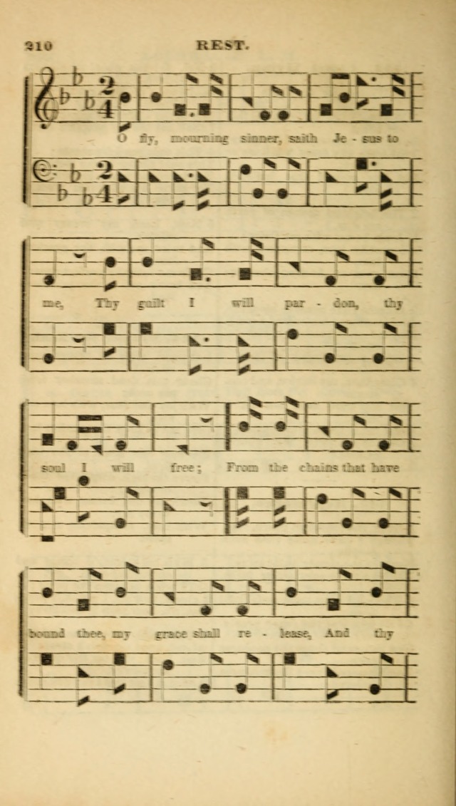 The Christian Lyre: adapted for use in families, prayer meetings, and revivals of religion page 210