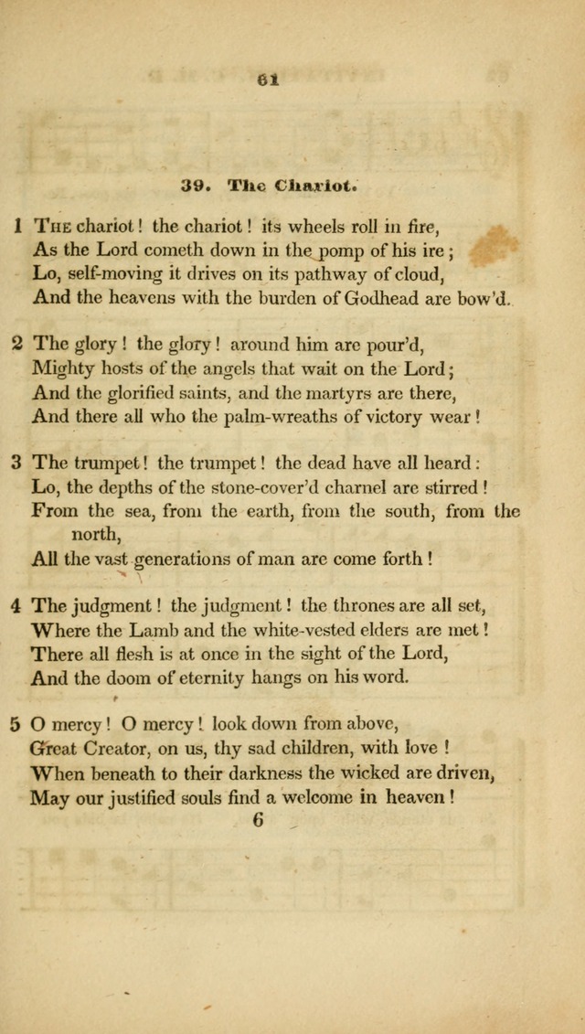 The Christian Lyre: adapted for use in families, prayer meetings, and revivals of religion page 61