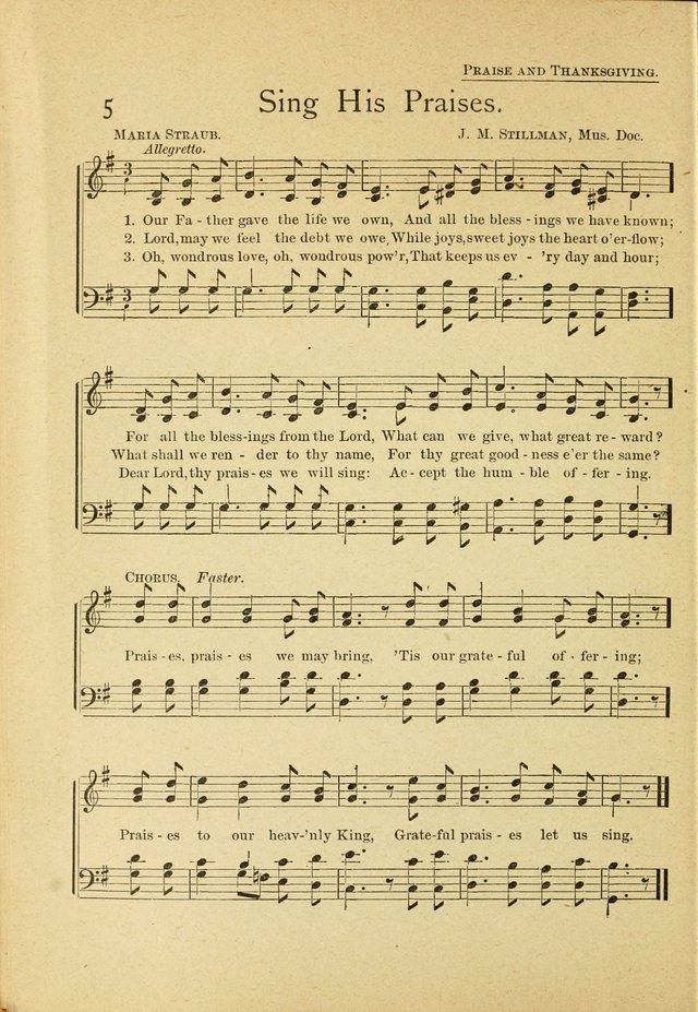 Christian Life Songs: for Sunday school, praise and prayer meeting, congregational singing, Christian Endeavor meetings, special meetings, choir & home page 4