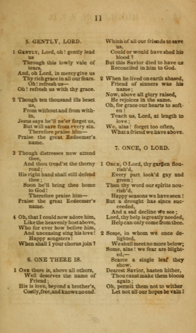 The Christian Lyre: Vol I (8th ed. rev.) page 11