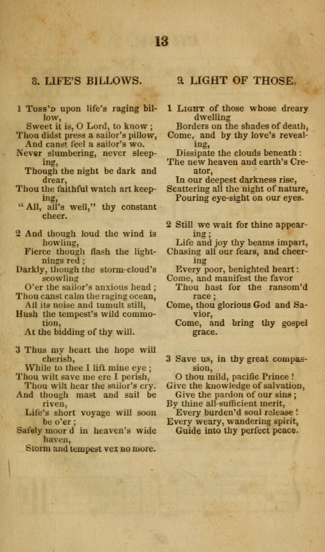 The Christian Lyre: Vol I (8th ed. rev.) page 13