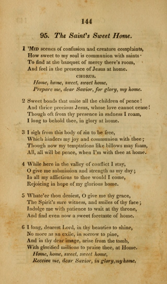 The Christian Lyre: Vol I (8th ed. rev.) page 144