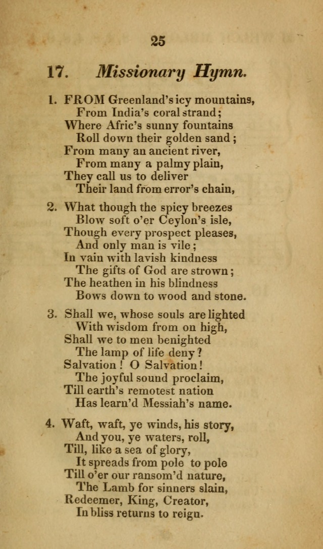The Christian Lyre: Vol I (8th ed. rev.) page 25