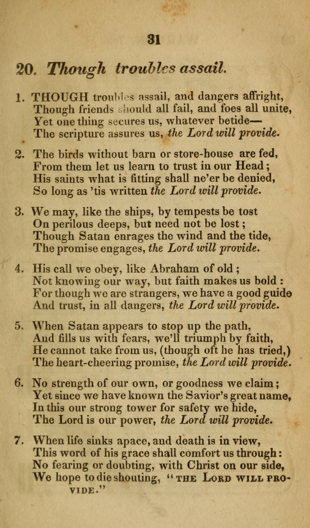 The Christian Lyre: Vol I (8th ed. rev.) page 31