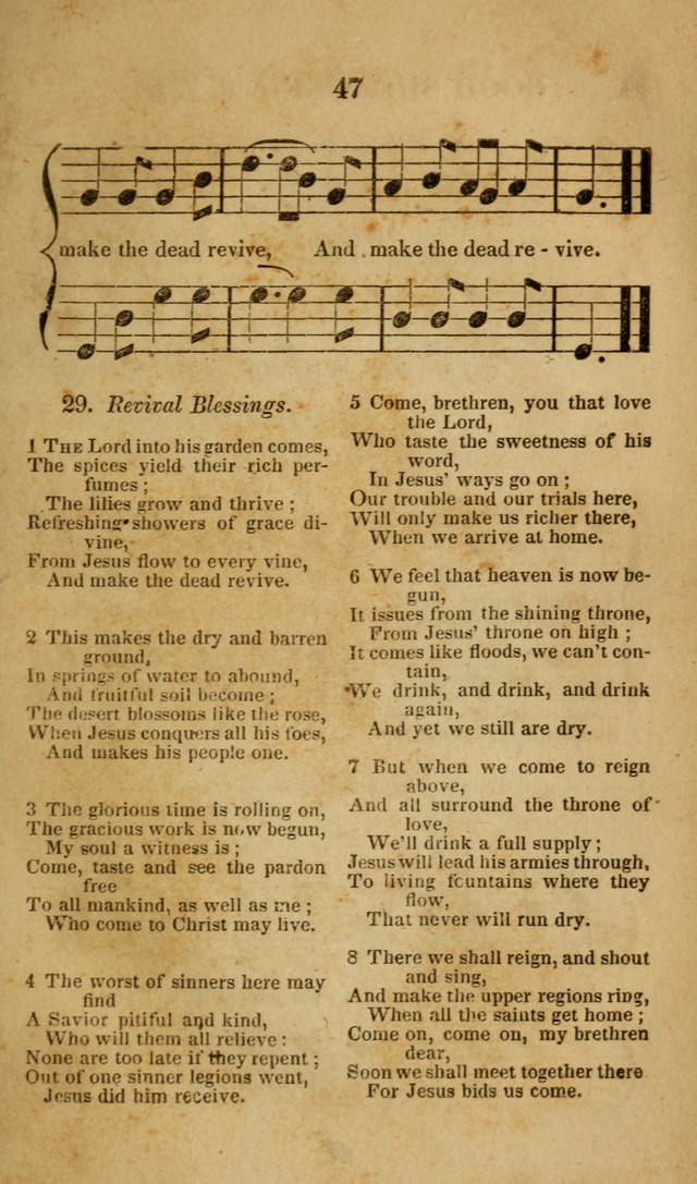The Christian Lyre: Vol I (8th ed. rev.) page 47