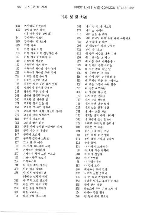 찬송과 예배 = Chansong gwa yebae = Come, Let Us Worship: the Korean-English Presbyterian hymnal and service book page 876