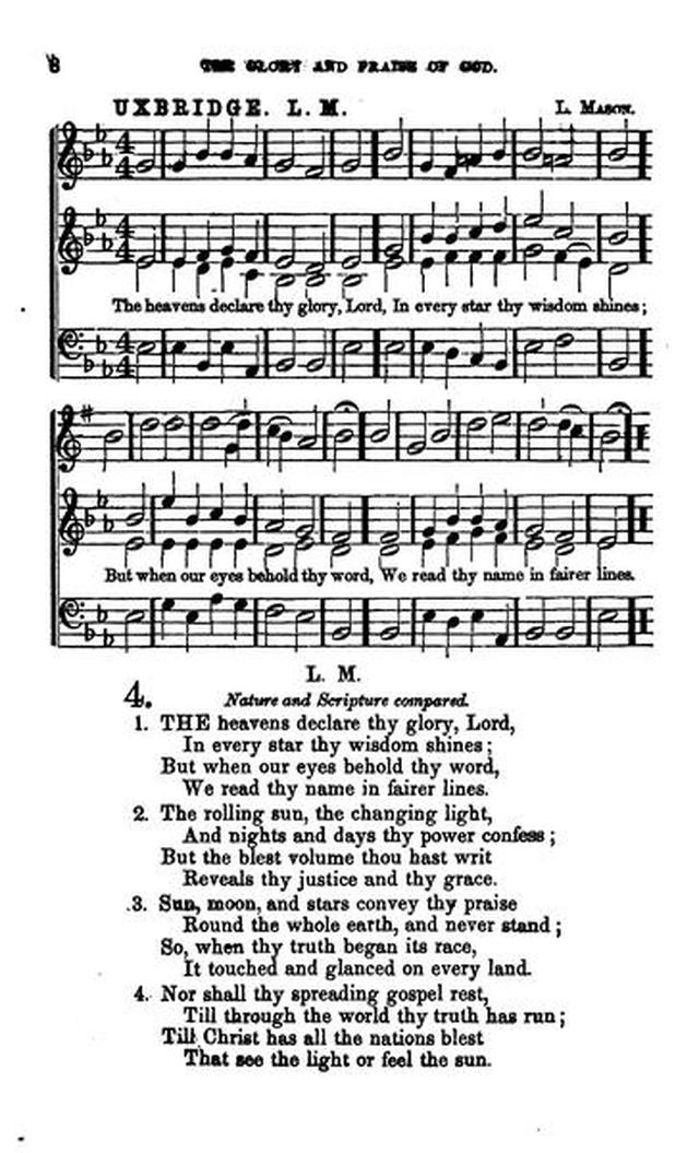Christian Melodies: a selection of hymns and tunes designed for social and private worship in the lecture-room and the family (2nd ed.) page 7