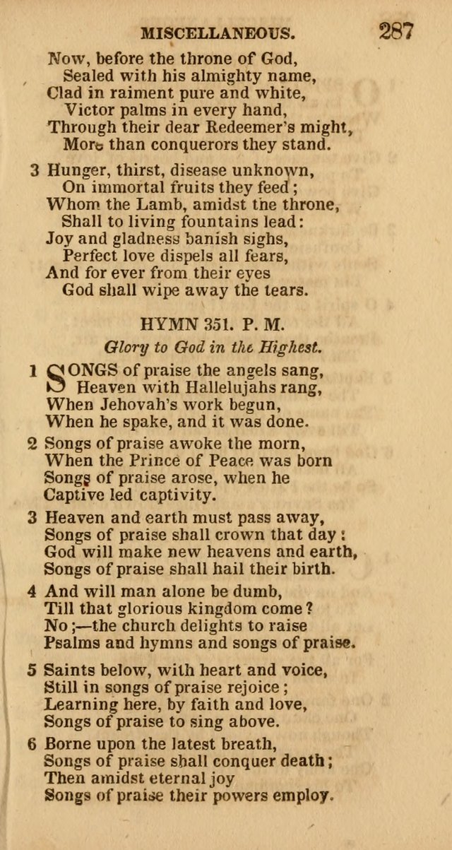 The Camp-Meeting Chorister: or, a collection of hymns and spiritual songs, for the pious of all denominations. To be sung at camp meetings, during revivals of religion, and on other occasions page 289