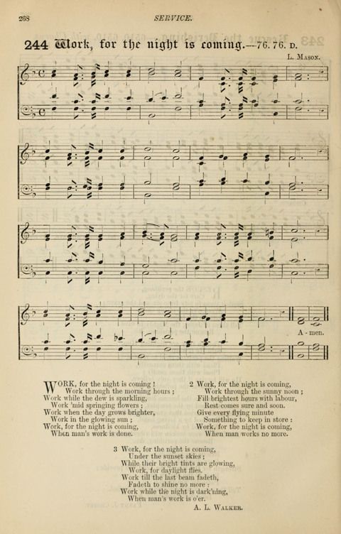 The Congregational Mission Hymnal: and Week-night service book page 262