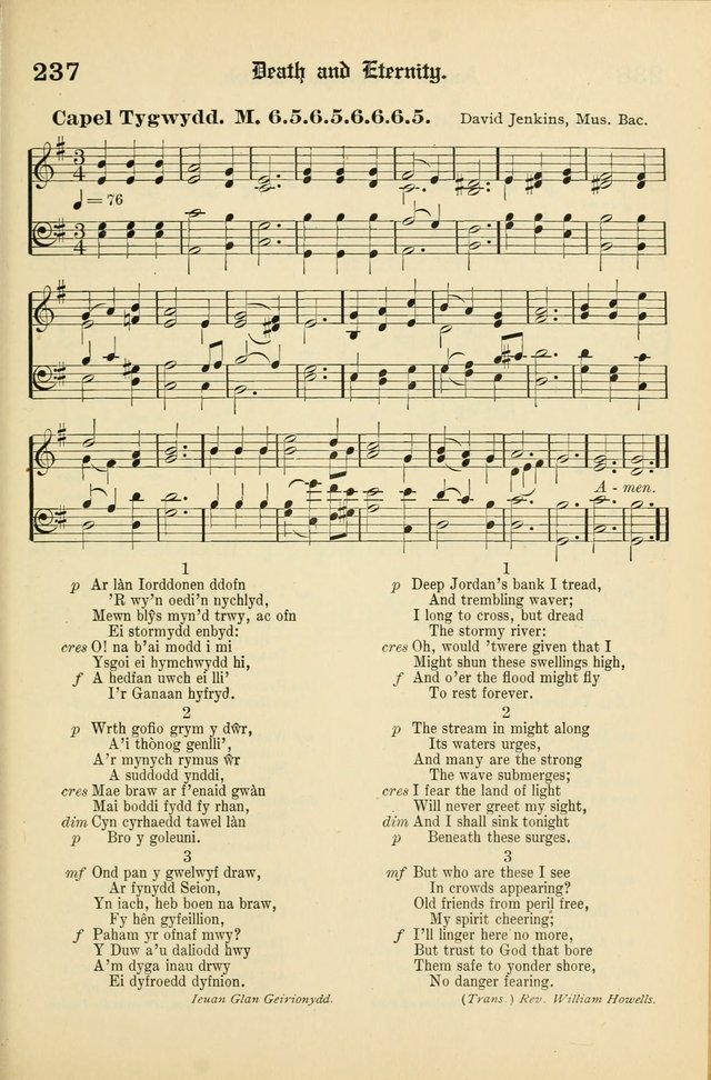 Cân a Mawl: llyfr hymna a thonau Methodistiaid Calfinaidd Unol Dalaethau yr America=Song and Praise: the hymnal of the Calvinistic Methodist Church of the United States of America page 241