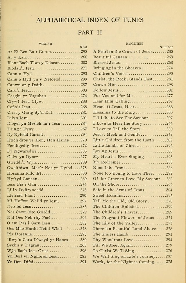 Cân a Mawl: llyfr hymna a thonau Methodistiaid Calfinaidd Unol Dalaethau yr America=Song and Praise: the hymnal of the Calvinistic Methodist Church of the United States of America page xl