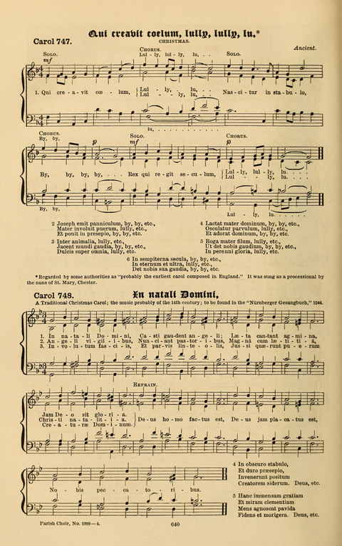 Carols Old and Carols New: for use at Christmas and other seasons of the Christian year page 652