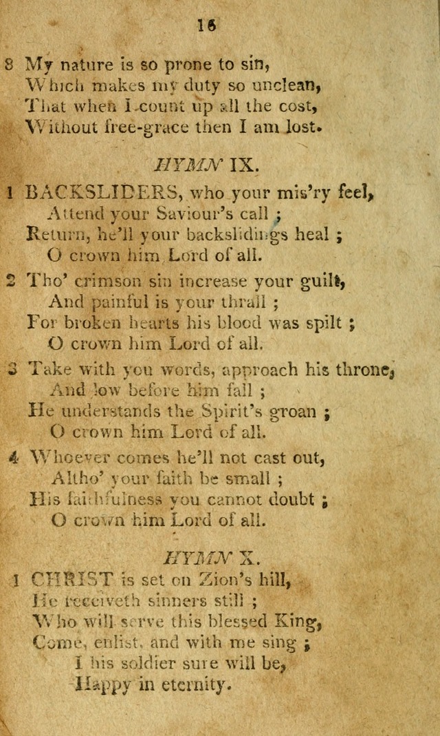 A Collection of original and select hymns and spiritual songs: for the use of Christian societies page 21