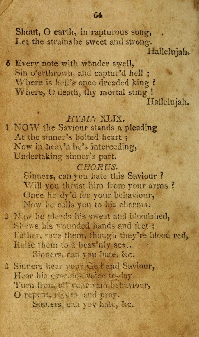 A Collection of original and select hymns and spiritual songs: for the use of Christian societies page 69