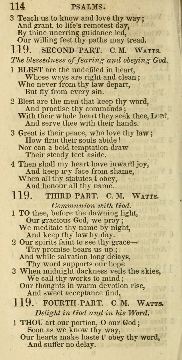 The Christian Psalmist: being a collection of psalms, hymns, and spiritual songs compiled from the most approved authors, and designed as a standard hymn book for public and social worship page 114