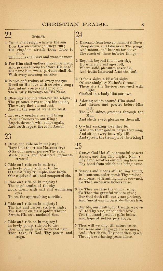 Christian Praise: hymns and tunes for public worship page 10
