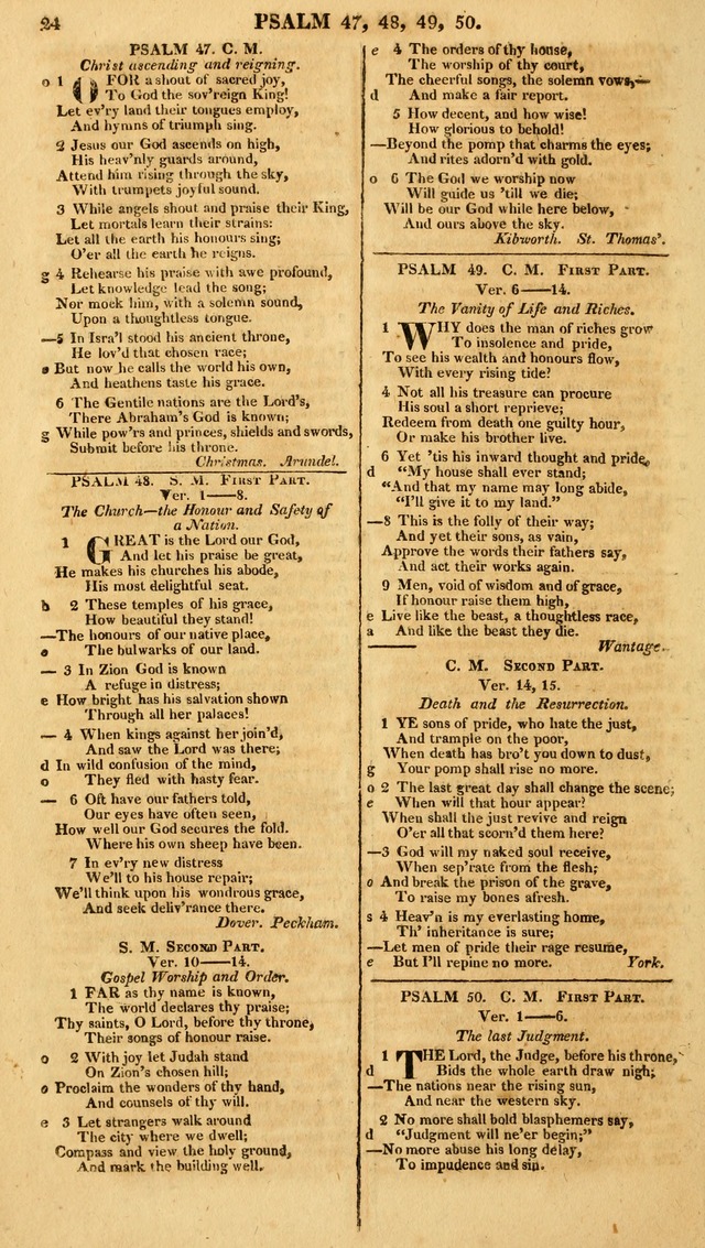 Christian Psalmody, in Four Parts; containing Dr. Watt