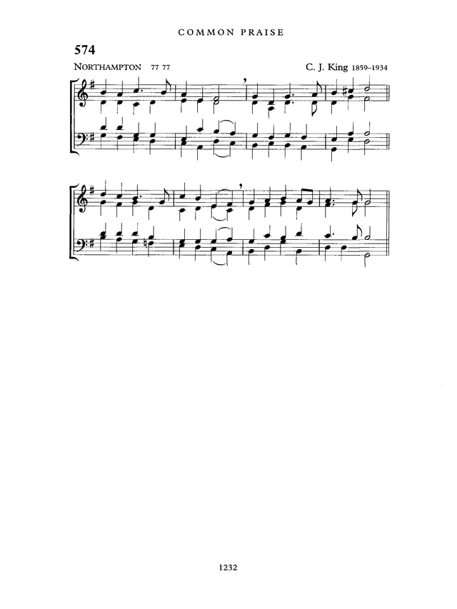 Common Praise: A new edition of Hymns Ancient and Modern page 1233