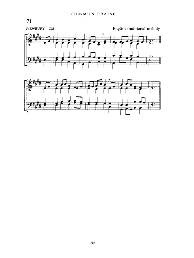 Common Praise: A new edition of Hymns Ancient and Modern page 152