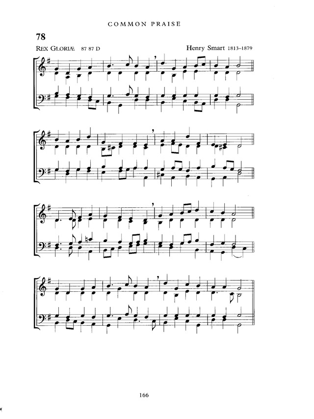Common Praise: A new edition of Hymns Ancient and Modern page 166