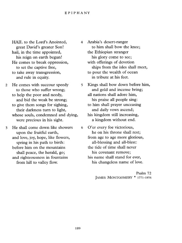 Common Praise: A new edition of Hymns Ancient and Modern page 189