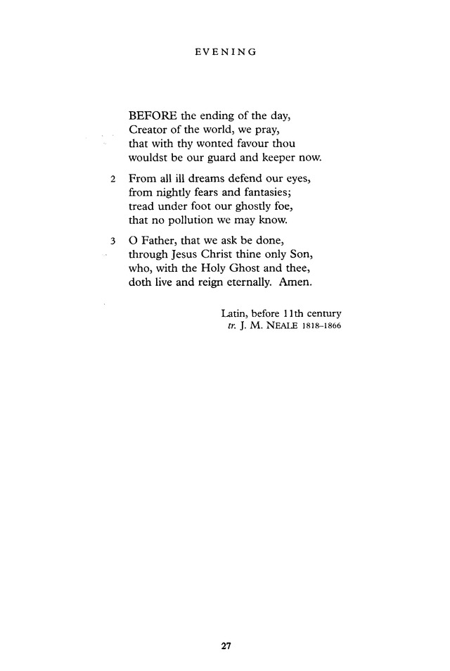 Common Praise: A new edition of Hymns Ancient and Modern page 27