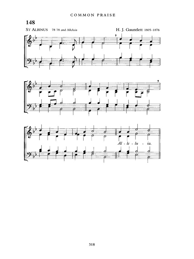 Common Praise: A new edition of Hymns Ancient and Modern page 318