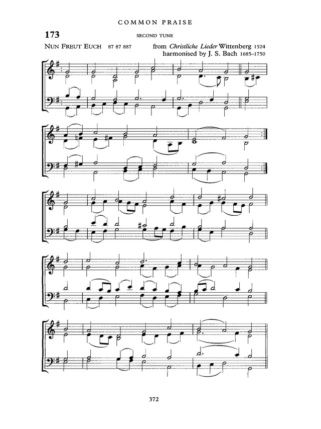 Common Praise: A new edition of Hymns Ancient and Modern page 372