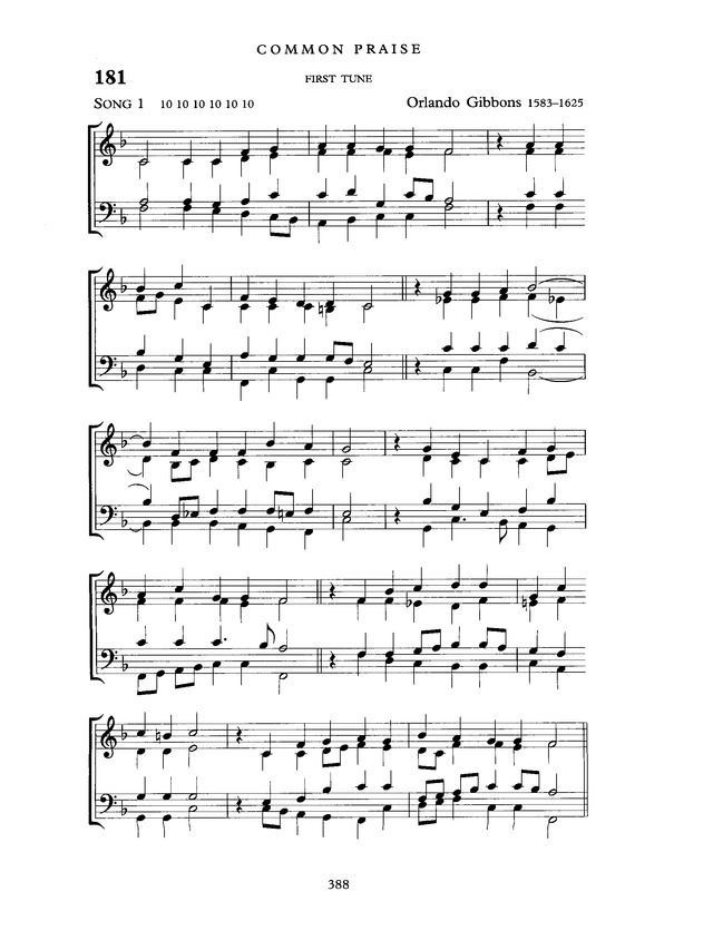 Common Praise: A new edition of Hymns Ancient and Modern page 388