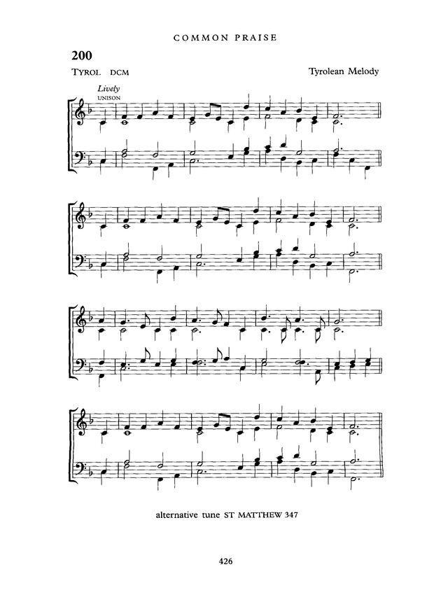 Common Praise: A new edition of Hymns Ancient and Modern page 427